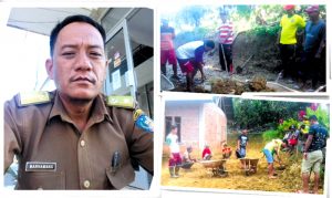 Kades Tombeleu Budayakan Sikap Gotong Royong Kebersihan Desa Dalam Sepekan