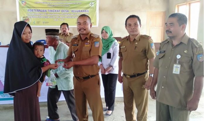 camat palangga serahkan BPJS