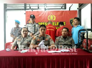 Polsek Ranomeeto Press Release Ungkap Kasus Pencurian
