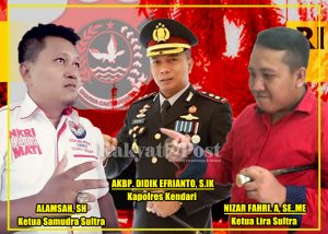 SAMUDRA Sultra Bersama LIRA Sultra Apresiasi Kinerja Polres Kendari Atasi COVID-19