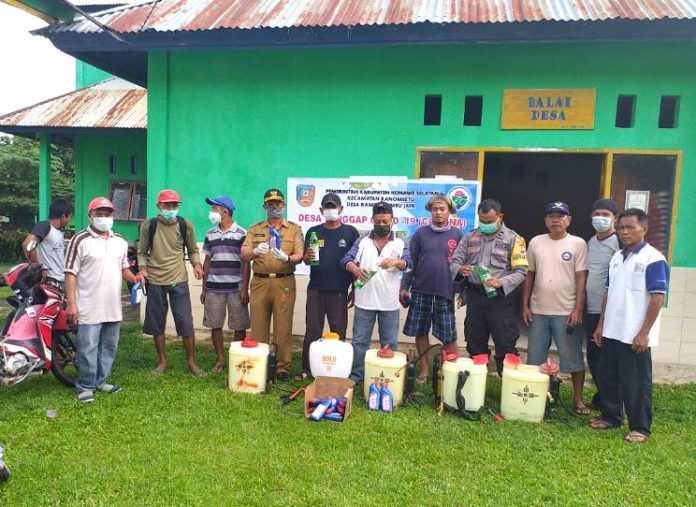 polsek ranomeeto siram cairan disinfektan