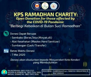 KPS FH UHO Gelar Giat Bertajuk ‘KPS Ramadhan Charity’
