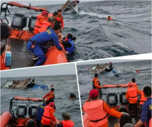 Tim Gabungan Berhasil Evakuasi Korban Kapal Guide DCDC Mati Mesin Perairan Umalaoge