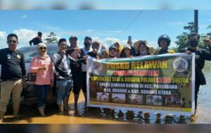 DPP LAT, OKP dan Jodha Lovers Mepokoaso Berikan Tali Asih Korban Banjir Konawe