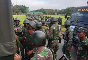 Yonif 725/Woroagi Gelar Uji Coba Siap Tempur Tingkat Peleton Senapan