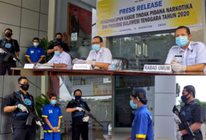 Lagi, BNNP Sultra Gagalkan Pengedaran 100,01 Gram Shabu