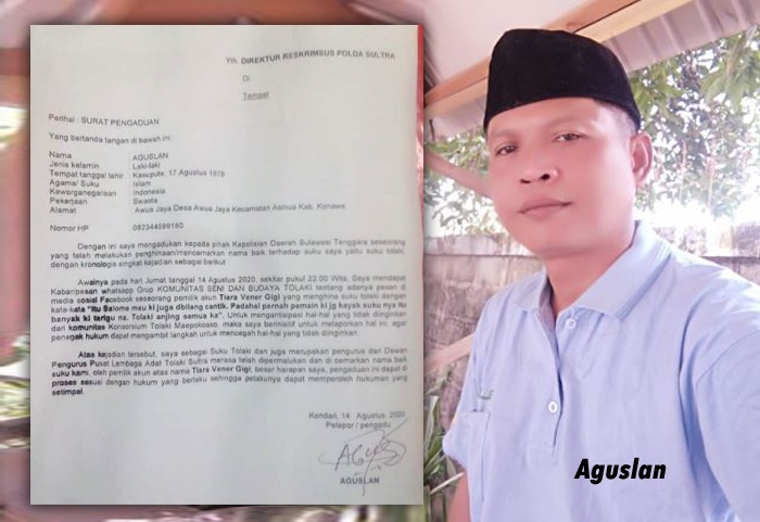 Hina Suku Tolaki, DPP LAT Lapor Pemilik Akun FB Tiara Vener Gigi ke Polda Sultra