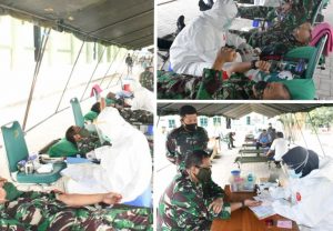 Donor Darah Korem 143/HO, Hari Pertama Kumpulkan 21 Kantong Darah