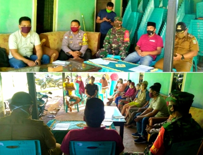 Sinergitas TNI-Polri Konawe Utara Gelar Komsos di Desa Walasolo