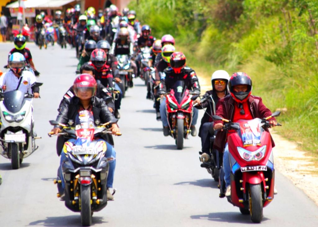 Touring Bersama RAG-SS, Ratusan Rider Konsel Sosialisasi Keselamatan Berlalu Lintas