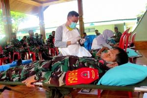 Peringati Hari Juang Kartika TNI AD, Kodim 1412/Kolaka Gelar Donor Darah