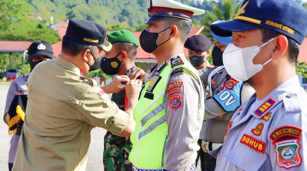 Pimpin Apel Gelar Pasukan, Ruksamin Apresiasi Kinerja TNI Polri