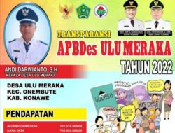Demi Kepentingan Masyarakat, Pemdes Ulumeraka Salurkan BLT-DD dan Bangun Lampu Jalan