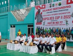 Kapolres Cup II Badminton Dibuka, Bupati Konut Tekankan Profesionalitas