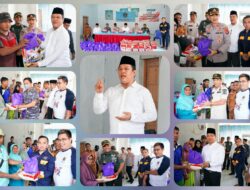 Polres Bersama Pemda dan PWI Konut Salurkan Paket Bantuan Sembako