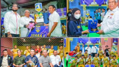 Ali Mazi Resmi Tutup Turnamen Futsal Piala Gubernur Putaran III Tahun 2022
