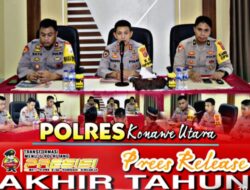 Berikut Rekap Penanganan Hukum Polres Konut Tahun 2022