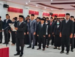 Anggota PPK Konut Baru Dilantik, Ditekan Junjung Tinggi Asas Penyelenggara Pemilu