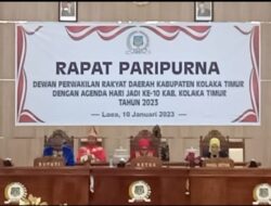 Paripurna HUT Ke-10 Koltim, Bupati Sampaikan Sederet Target Berbagai Sektor Pembangunan