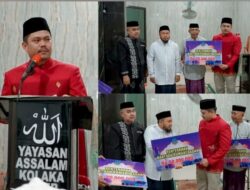 Safari Ramadan, Plt Bupati Koltim Salurkan Bantuan Tiga Masjid di Tirawuta
