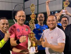 Kapolres Konut Sabet Juara dalam Turnamen Tenis Jelang Ramadan