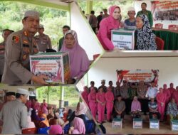 Warga Tiga Desa Terima Bantuan dan Layanan Kesehatan dari Polres Konut