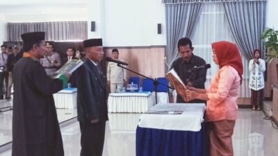 Gantikan Almarhum M Amin, Thazba Dilantik jadi Anggota DPRD Koltim