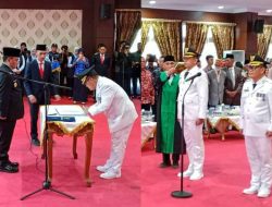 Pj Bupati Konawe dan Pj Wali Kota Baubau Resmi Dilantik