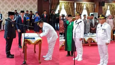 Pj Bupati Konawe dan Pj Wali Kota Baubau Resmi Dilantik