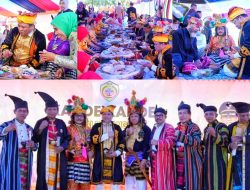 Bupati Konut Ikuti Tradisi Kande-kandea Usai Upacara Hari Jadi Baubau