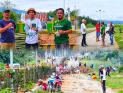 Camat Bersama Pemdes dan Lurah Kerja Bakti Sambut HUT Ke-17 Konut