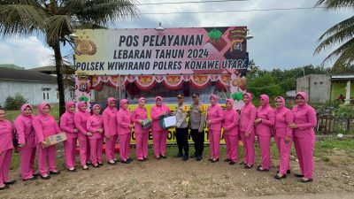 Ketua Bhayangkari Cabang Konut Kunjungi Pospam Wiwirano