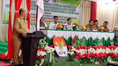 Dihadiri Deputi KPK RI, Bupati Konawe Utara Buka Rakor Pencegahan Korupsi
