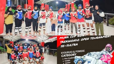 Tim Taekwondo WTCF Konut Optimis Juara Muna Cup 2024