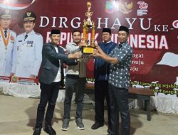 Desa Bandaeha Menjadi Juara Umum Porseni Tingkat Kecamatan Molawe