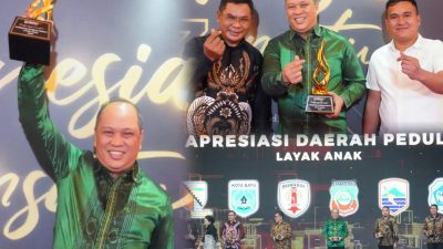 H. Ruksamin Kembali Torehkan Prestasi, Raih Penghargaan Daerah Peduli Layak Anak