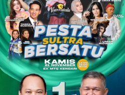 Hadiri dan Meriahkan Pesta Sultra Bersatu Ruksamin-Sjafei Bersama Sederet Artis