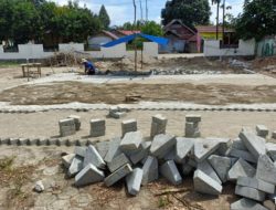 Halaman Kantor Dinsos Konut Dipasangi Pavin Block