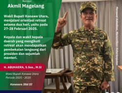 Wakil Bupati Konawe Utara, H. Abuhaera, Ikuti Retreat di Magelang