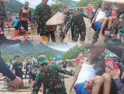 Bakti TNI Siap Atasi Kesulitan Rakyat Terdampak Banjir di Sambandete