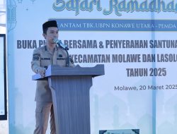 Pemda Konut Bersama PT Antam Santuni Yatim Piatu Asal Molawe dan Laskep