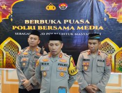 Polres Konut Gelar Bukber dan Bagi Takjil Bersama Awak Media