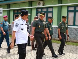 Wabup Konawe Utara Sambut Kunker Pangdam XIV/Hasanuddin di Makodim 1430 Konut