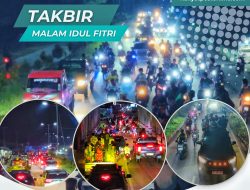 Takbiran Keliling di Andowia, Remaja Masjid dan Andowia Squad Meriahkan Malam Idul Fitri