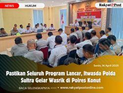 Pastikan Seluruh Program Berjalan Lancar, Itwasda Polda Sultra Gelar Wasrik di Polres Konut