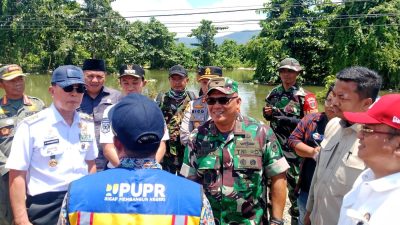 Beri Rasa Aman dan Kenyamanan di Lokasi Banjir Sambandete, TNI-Polri Diapresiasi