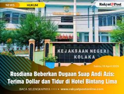 Rosdiana Beberkan Dugaan Suap Abdul Azis: Terima Dollar dan Tidur di Hotel Bintang Lima