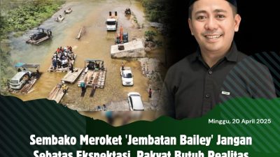 Sembako Meroket ‘Jembatan Bailey’ Jangan Sebatas Ekspektasi, Rakyat Butuh Realitas