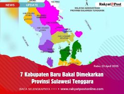7 Kabupaten Baru Bakal Dimekarkan Provinsi Sulawesi Tenggara