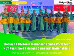 Kodim 1430/Konut Meriahkan Lomba Vocal Grup HUT Persit ke-79 dengan Semangat Nasionalisme